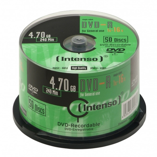 Intenso DVD-R 4.7GB, 16x 4.7ГБ DVD-R 50шт