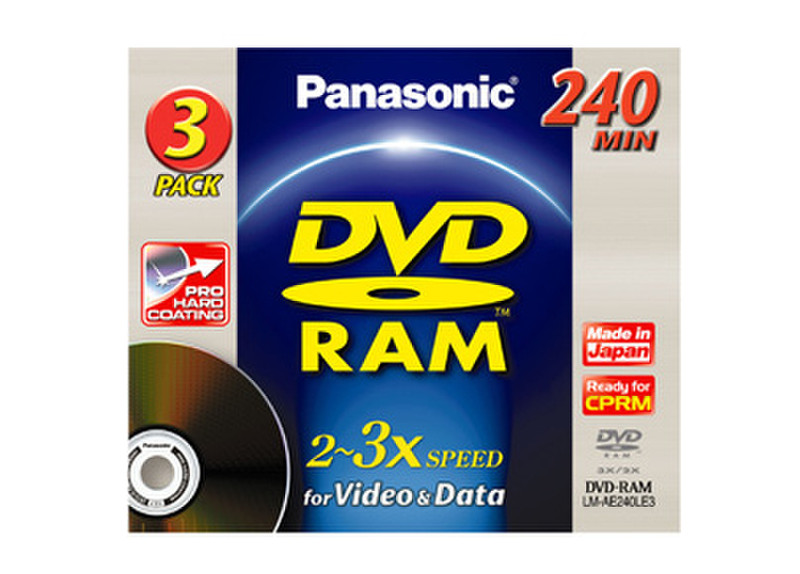 Panasonic DVD-RAM 9.4GB 3-PACK