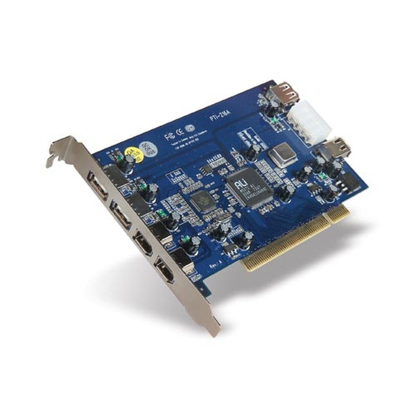 Belkin Hi-Speed USB 2.0 and FireWire PCI Card интерфейсная карта/адаптер
