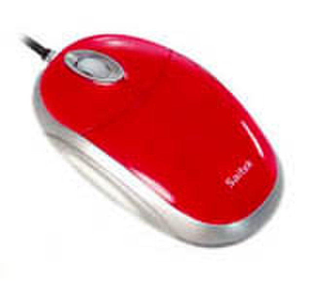 Actebis SAITEK Desktop Optical Mouse Red USB Optisch 800DPI Rot Maus