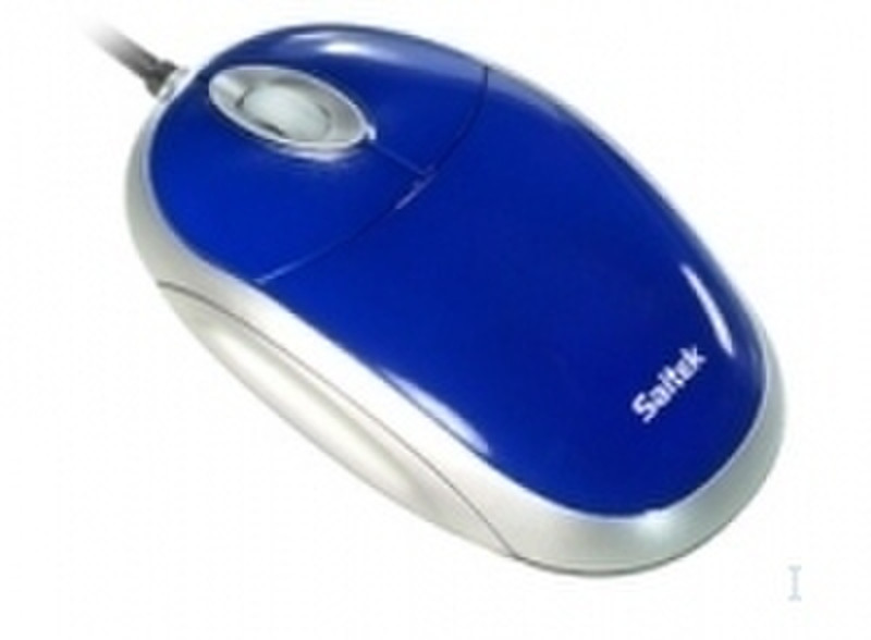 Actebis SAITEK Desktop Optical Mouse Blue USB Optical 800DPI Blue mice