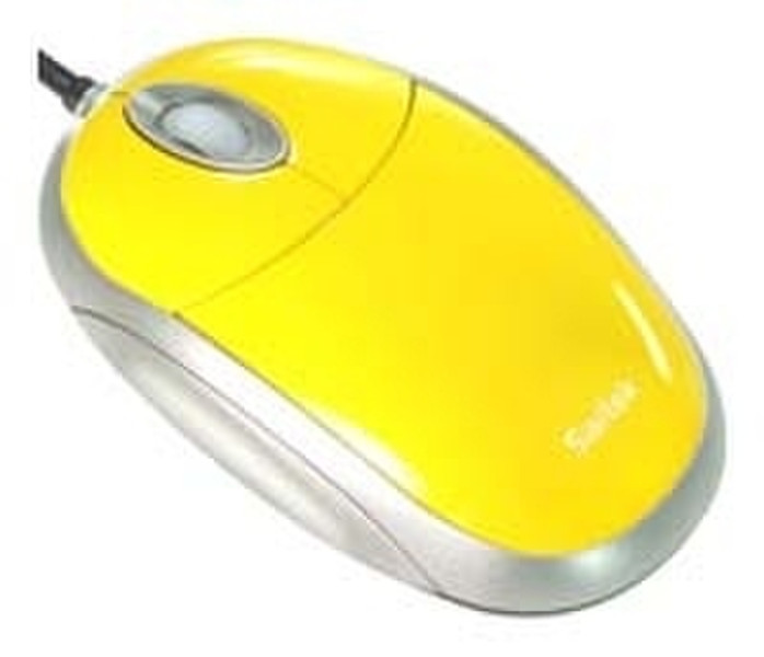 Actebis SAITEK Desktop Optical Mouse Yellow USB Optical 800DPI Yellow mice
