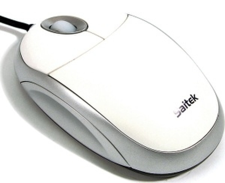 Actebis SAITEK Desktop Optical Mouse Creme USB Optisch 800DPI Weiß Maus