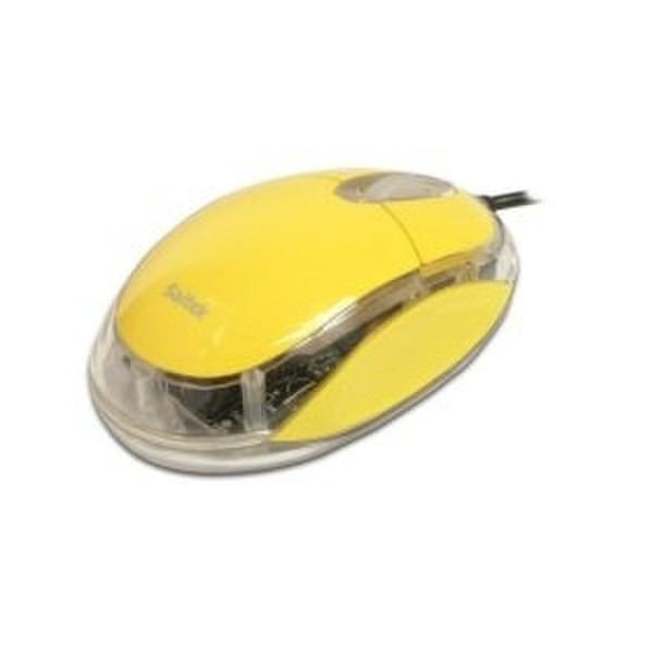 Actebis SAITEK Notebook Optical Mouse Yellow USB Оптический 800dpi Желтый компьютерная мышь