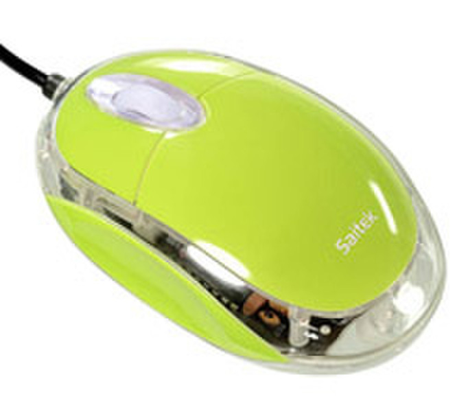 Actebis SAITEK Notebook Optical Mouse Vanilla USB Оптический 800dpi Желтый компьютерная мышь