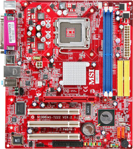 MSI PM8PM-V VIA P4M800 Socket T (LGA 775) Micro ATX motherboard