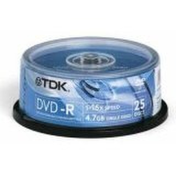 TDK DVD-R 4.7GB 16X 25PK