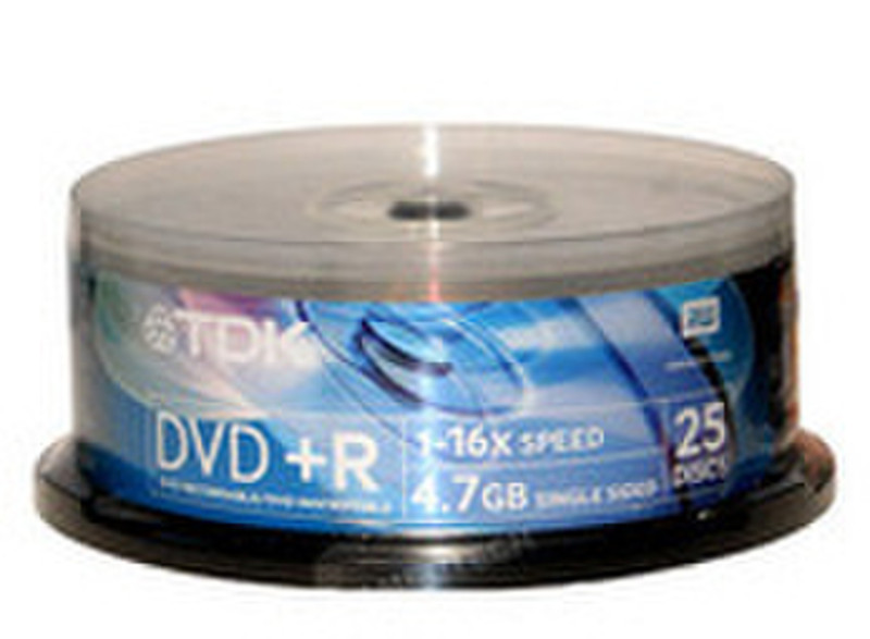 TDK DVD+R 4.7 GB 16x PrintOn 4.7GB DVD+R 25Stück(e)