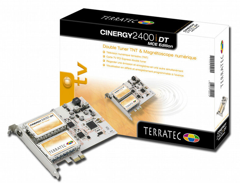 Terratec Cinergy 2400i DT (Dual DVB-T) PCIexpress Grey TV set-top box