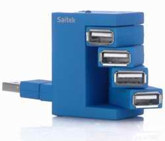 Saitek Flexible Smart Hub Blue 480Мбит/с Синий хаб-разветвитель