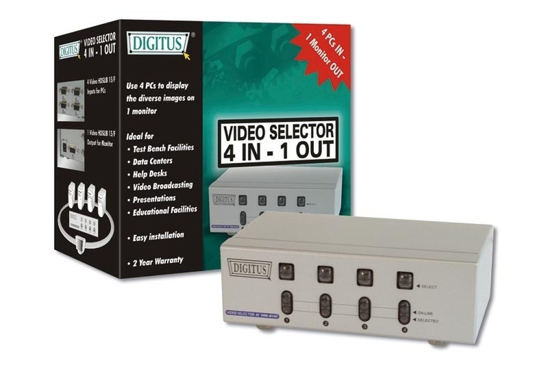 Digitus VGA Selector 1 in 4 PCs