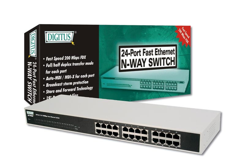 Digitus Fast Ethernet N-Way Switch 24 Port 19