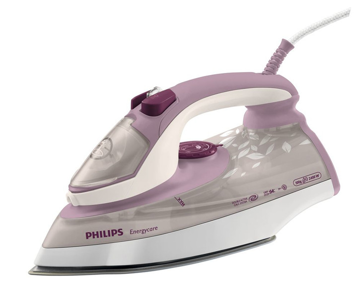 Philips EnergyCare GC3661/02 Steam iron 2400W Pink,Transparent,White iron