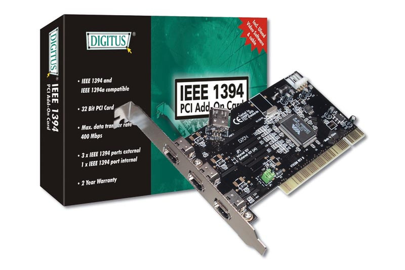 Digitus PCI Card IEEE 1394 интерфейсная карта/адаптер