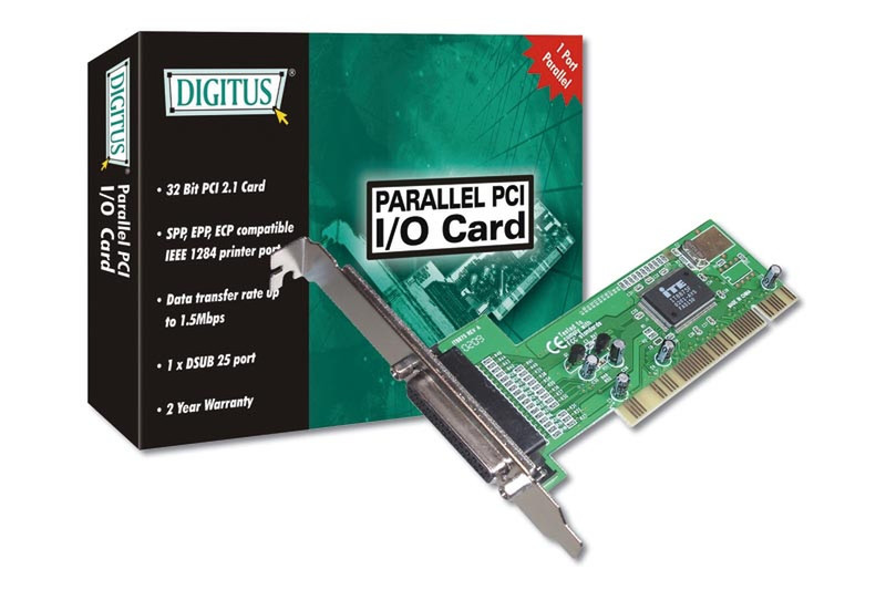 Digitus Parallel port - PCI Card интерфейсная карта/адаптер