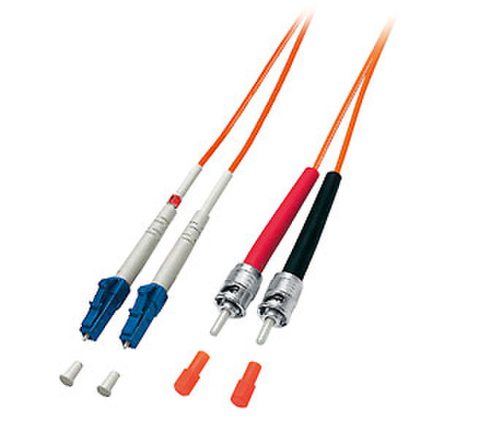 Equip LWL Patch Cord LC/ST 50/125µ 3,0m 3m Orange fiber optic cable