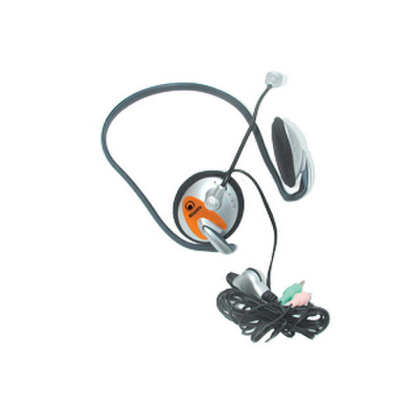 Atlantis Land P003-HEADSET Binaural Silver headset