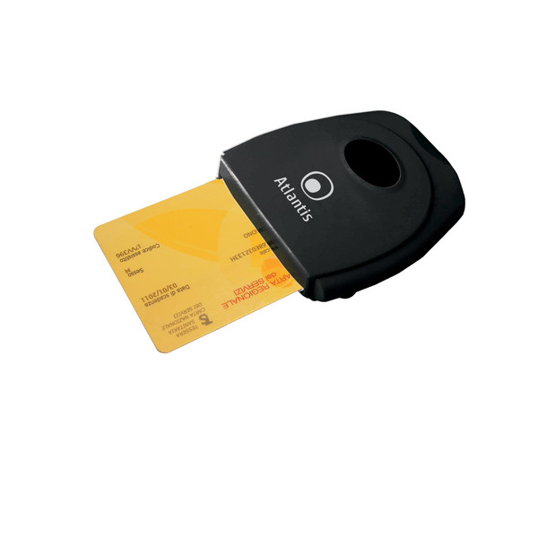 Atlantis Land P005-SMARTCR-U Black smart card reader