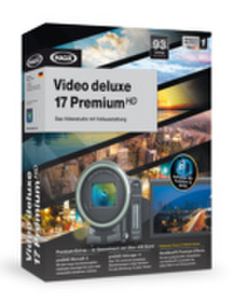 Magix Video deluxe 17 Premium HD, Box, Win, DE