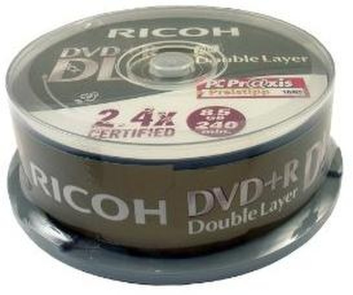 Ricoh DVD+R DL 8.5 GB 2.4x 25er Cakebox 8.5GB DVD+R DL 25Stück(e)