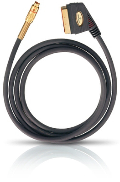 OEHLBACH 2323 1м SCART (21-pin) S-Video (4-pin) Черный адаптер для видео кабеля