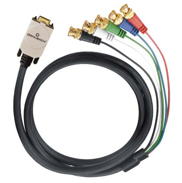 OEHLBACH 9011 1.5m VGA (D-Sub) 5 x BNC Schwarz Videokabel-Adapter