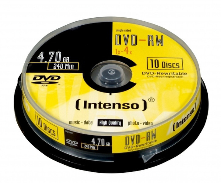 Intenso DVD-RW 4,7 GB 4x 4.7GB DVD-RW 10pc(s)