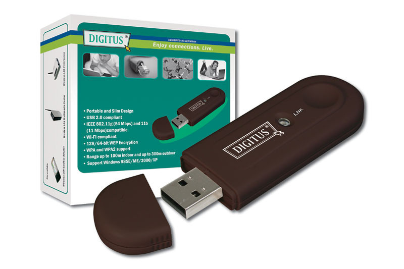 Digitus USB 2.0 WLAN Adapter 54Mbit/s networking card