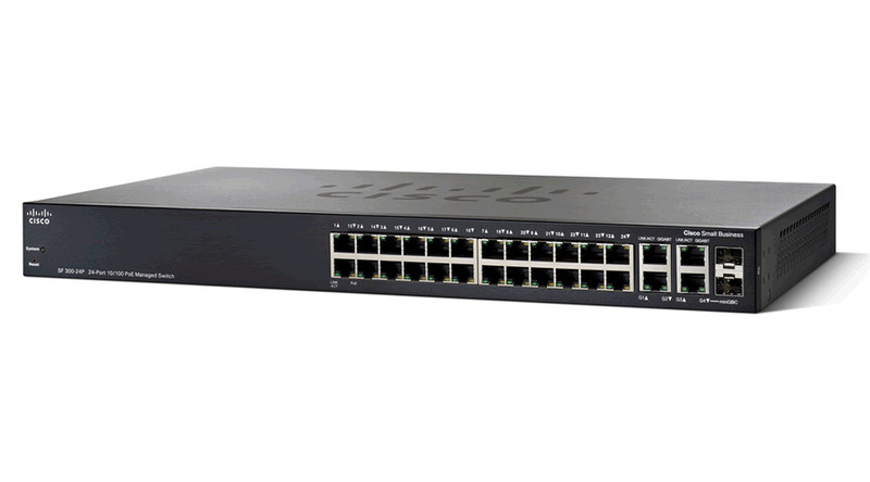 Cisco SF300-24 gemanaged L3 Grau