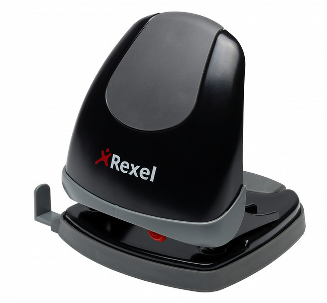 Rexel Easy Touch Low Force 2 Hole Punch Black/Grey