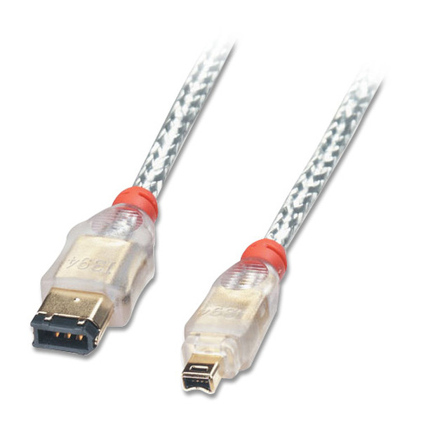 Lindy 15m Firewire 15м Прозрачный FireWire кабель