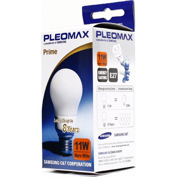 Deltaco Pleomax Prime E27, 11W - T3 11W E27 A