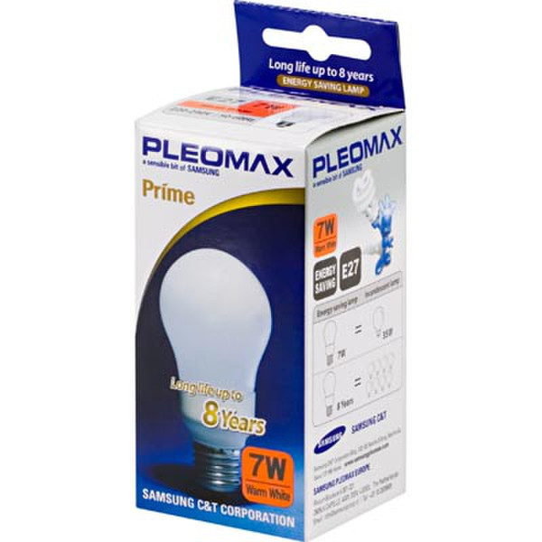 Deltaco Pleomax Prime E27, 7W - T3 7W E27 A