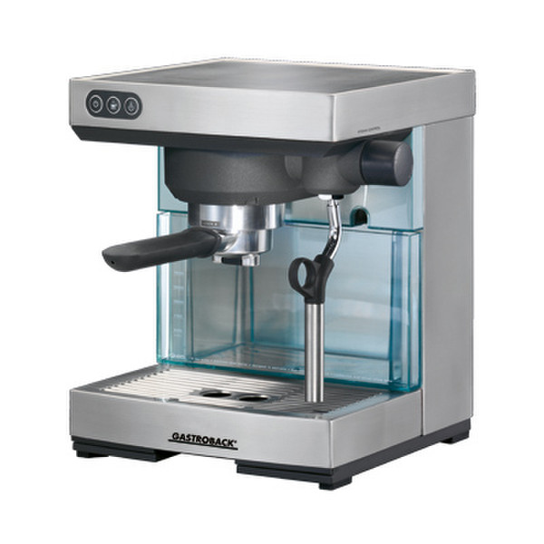 Gastroback Design Espresso Pro Espresso machine 2л Черный, Нержавеющая сталь