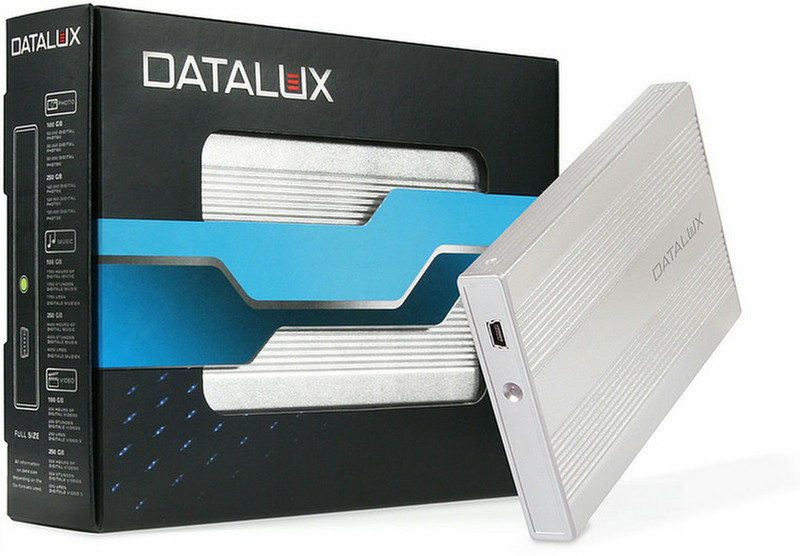 Datalux DLX-HD25320 320ГБ Cеребряный внешний жесткий диск