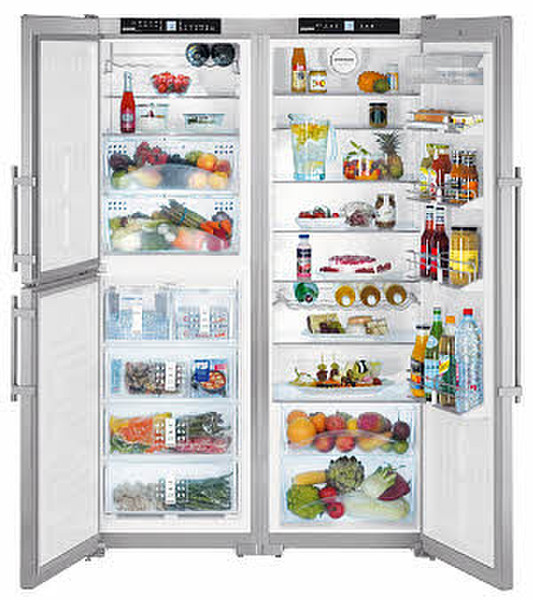 Liebherr SBSES 7353 freestanding 548L A++ Silver side-by-side refrigerator