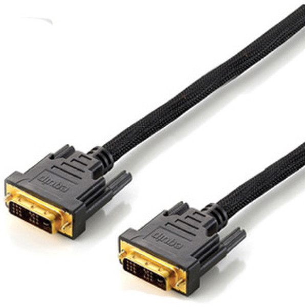 Equip 1.8m DVI-D M/M 1.8м DVI-D DVI-D Черный DVI кабель