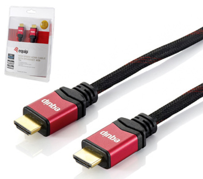 Equip 119242 2м HDMI HDMI Черный HDMI кабель