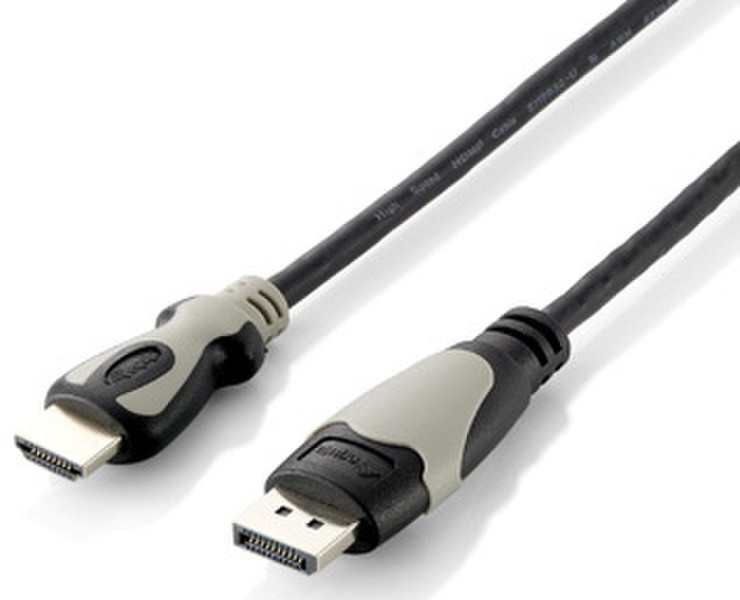 Equip 2m DisplayPort > HDMI M/M 2м DisplayPort HDMI Черный, Серый адаптер для видео кабеля