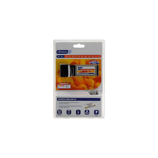 Vivanco 2-Port ExpressCard USB 3.0 Card ExpressCard interface cards/adapter
