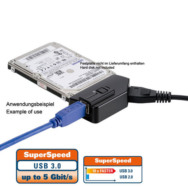 Vivanco USB 3.0 SATA Adapter interface cards/adapter