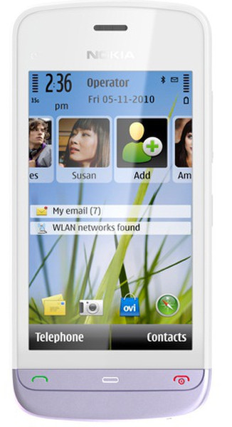 Nokia C5-03 Lila, Weiß