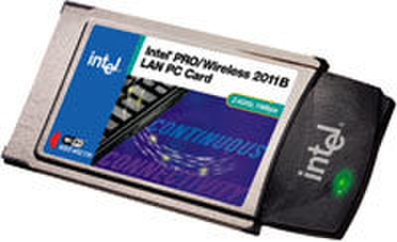 Intel Pro 2011 LAN PCCard WENet PC Card Wless