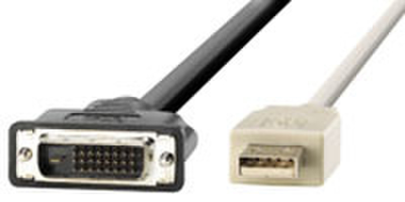 ROLINE KVM Cable DVI/VGA BU + USB, 1.8m 1.8m Tastatur/Video/Maus (KVM)-Kabel