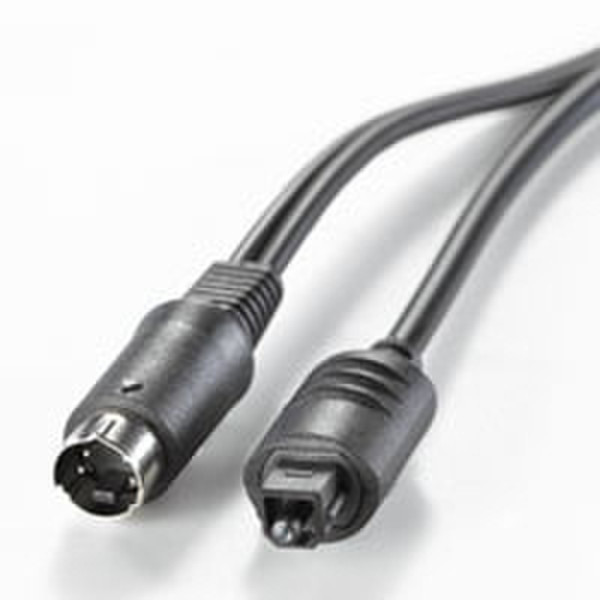 ROLINE AV Cable S-VHS+Toslink ST/ST, 2m 2м S-Video (4-pin) + TOSLINK Черный