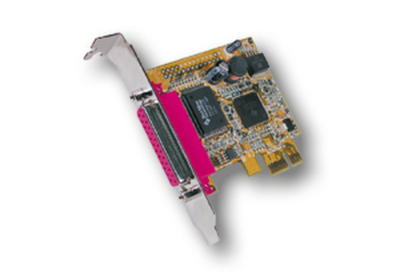 EXSYS LowProfile 1P PCI-Express Parallel card, EPP/ECP интерфейсная карта/адаптер