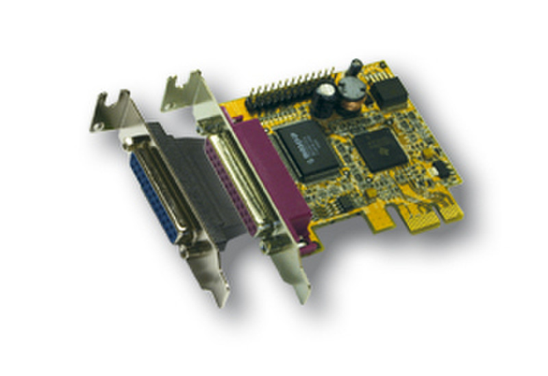 EXSYS LowProfile 2P PCI-Express Parallel card, EPP/ECP interface cards/adapter