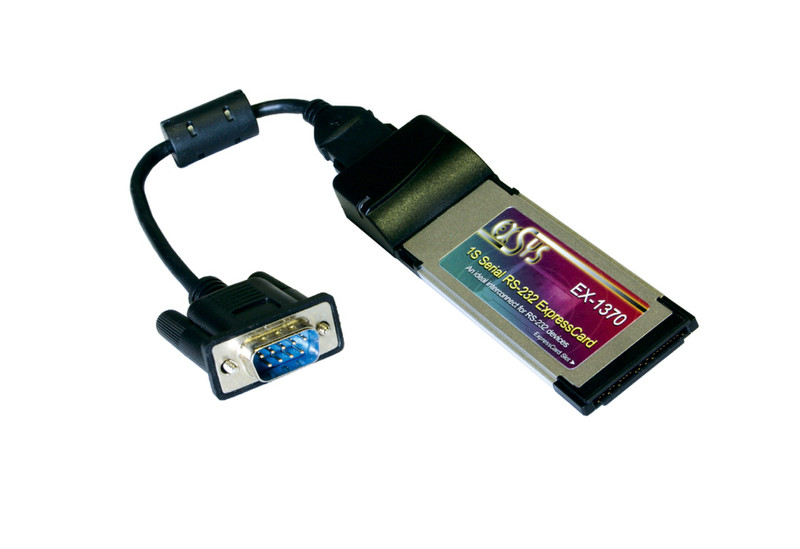 EXSYS ExpressCard with 1S Serial RS-232 ports interface cards/adapter