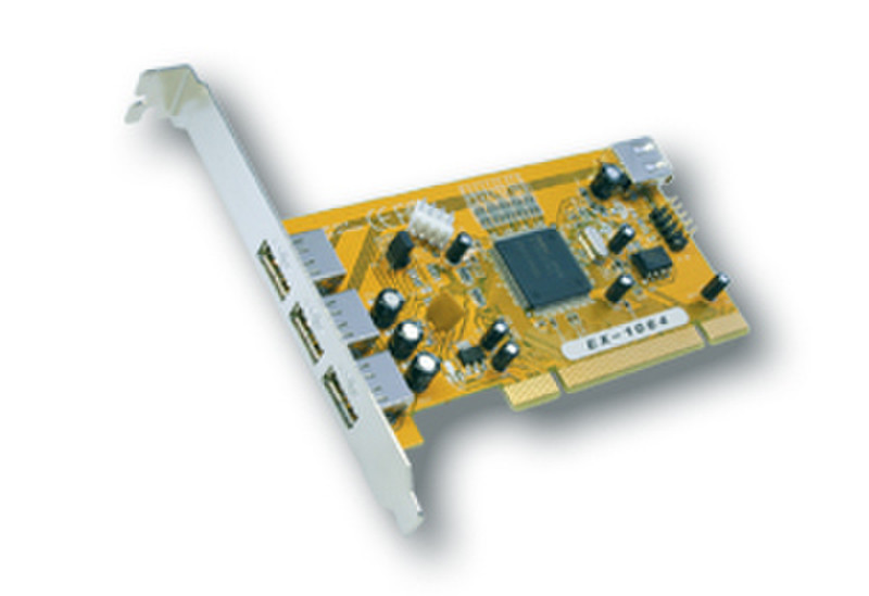 EXSYS USB 2.0 PCI card with 3+1 ports (NEC) интерфейсная карта/адаптер