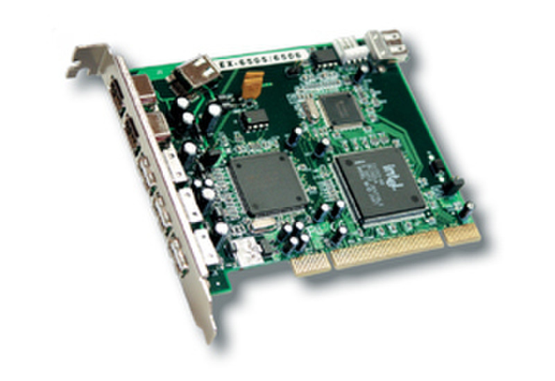 EXSYS FireWire 1394A + USB 2.0 PCI card (TI/NEC chip) Schnittstellenkarte/Adapter